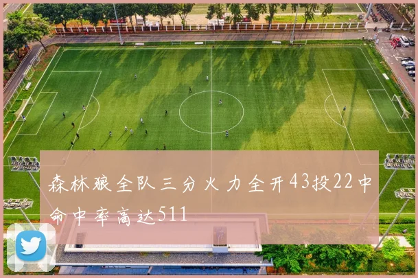 森林狼全队三分火力全开43投22中命中率高达511